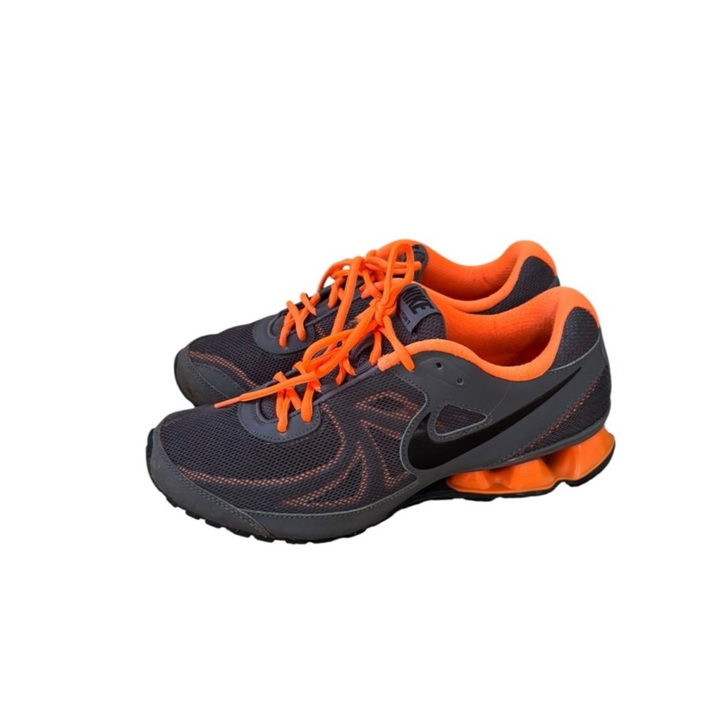 Nike men’s grey orange jogging running walking gym athletic sneaker shoes size8